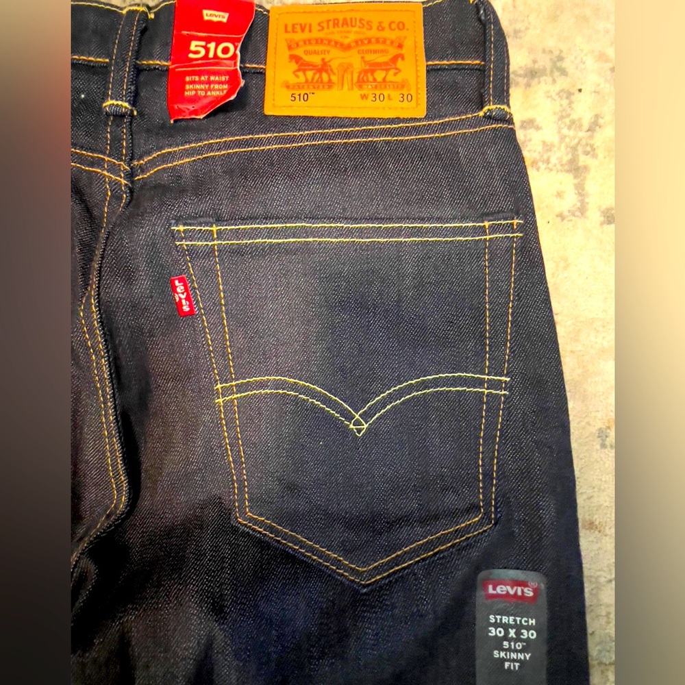 Classic Levi’s 510 Jeans - Dark Blue Denim - 30X30
